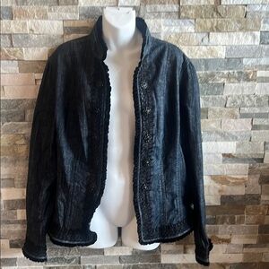 Chicos Stylish Black Denim Jacket